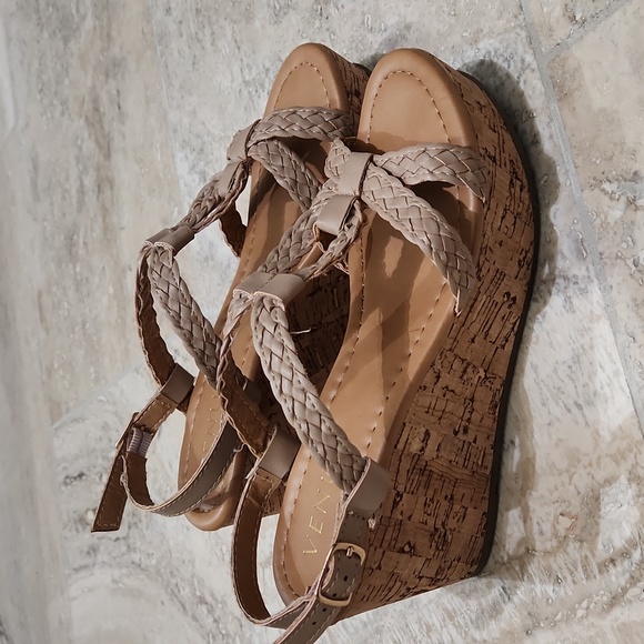 Venus Braided Strappy Cork Wedges - Picture 4 of 6
